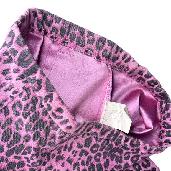 Vintage Pink Cheetah Print Wide Leg High Waist Pants - Picture 4 of 9